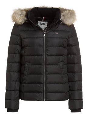 TOMMY JEANS Daunenjacke mit Kunstpelzbesatz