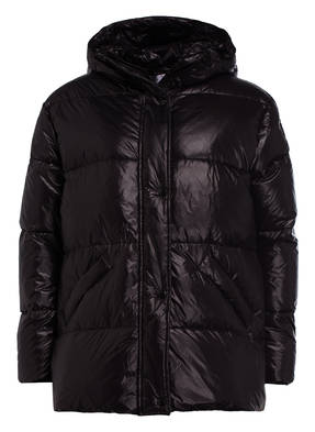 Blauer Daunenjacke