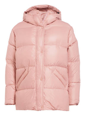 Blauer Daunenjacke