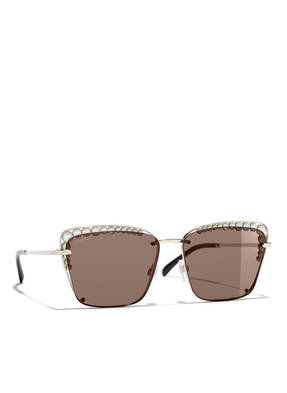 CHANEL Rechteckige Sonnenbrille