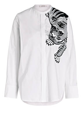 DOROTHEE SCHUMACHER Bluse mit Pailletten- und Schmuckperlenbesatz