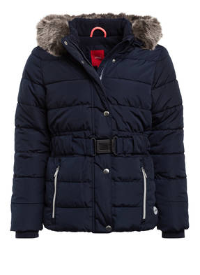 s.Oliver Steppjacke mit abnehmbarem Kunstpelzbesatz