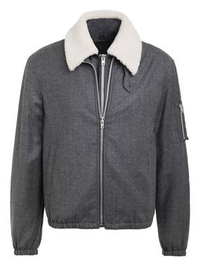 HELMUT LANG Blouson mit Lammfellbesatz