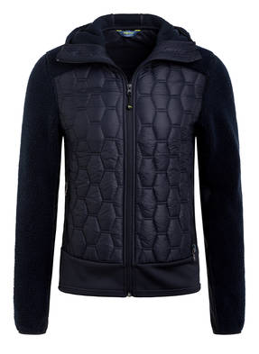 me°ru' Hybrid-Steppjacke mit Teddyfellbesatz