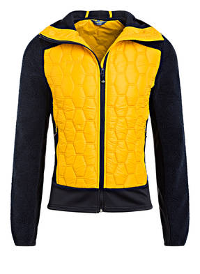 me°ru' Hybrid-Steppjacke mit Teddyfellbesatz
