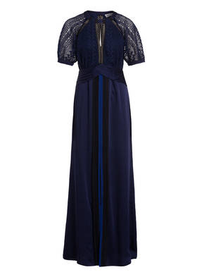 self-portrait Kleid mit Spitzenbesatz