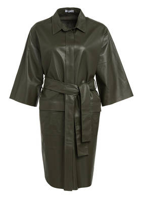 CLOSED Hemdblusenkleid aus Leder