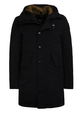 Blauer Daunenparka