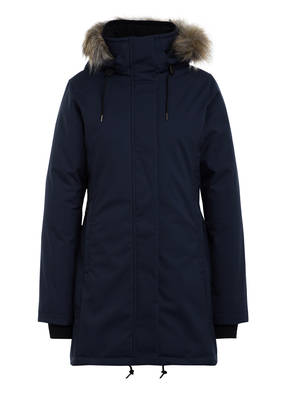 QUARTZ Co. Daunenparka GENIA mit abnehmbarem Kunstpelzbesatz