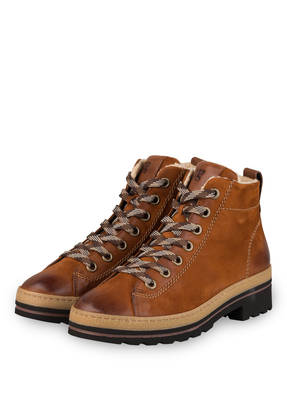 paul green Schnürboots mit Kunstfellfutter