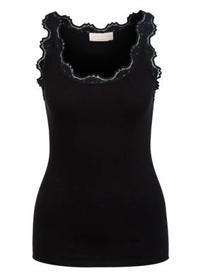 rosemunde Top mit Spitzenbesatz