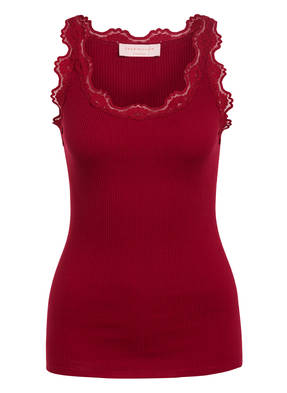rosemunde Top mit Spitzenbesatz