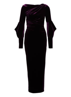 TALBOT RUNHOF Samt-Abendkleid ROSIA2