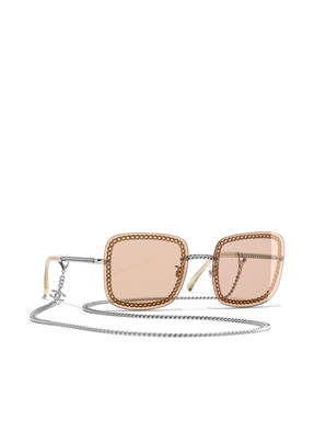 CHANEL Rechteckige Sonnenbrille