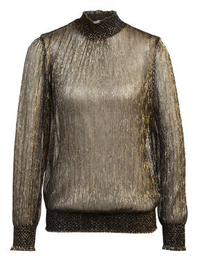 oui Blusenshirt mit integriertem Metallgarn