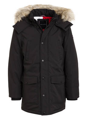 TOMMY HILFIGER Parka mit abnehmbarem Kunstpelzbesatz