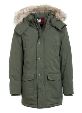 TOMMY HILFIGER Parka mit abnehmbarem Kunstpelzbesatz