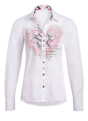 just white Dirndlbluse