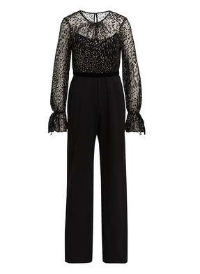 ADRIANNA PAPELL Jumpsuit mit Glitzer- und Samtbesatz