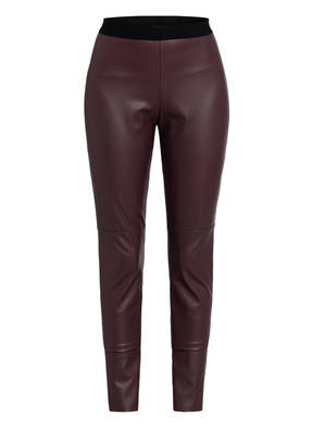 HUGO Leggings HONATI in Lederoptik