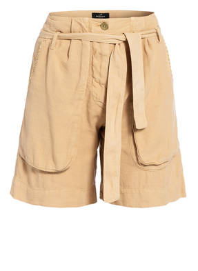 MASON'S Paperbag-Shorts mit Leinen