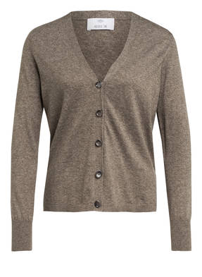 ALLUDE Strickjacke mit Leinen