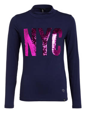 KEY LARGO Longsleeve mit Paillettenbesatz