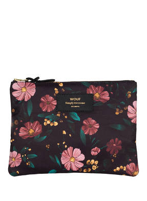 WOUF Kosmetiktasche BLACK FLOWERS