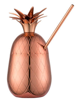 MOX STUDIO Cocktail-Becher mit Trinkhalm