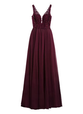 unique Abendkleid mit Schmucksteinbesatz