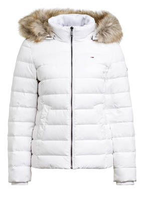 TOMMY JEANS Daunenjacke mit Kunstpelzbesatz