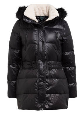 LAUREN RALPH LAUREN Daunenjacke mit Kunstpelzbesatz