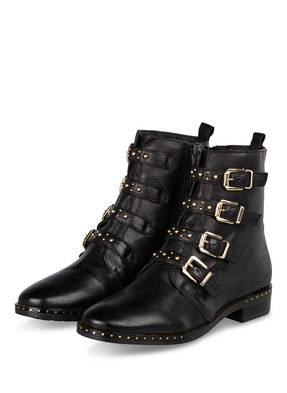 Boots Liv | Lack Stiefelette Mit Weiße Naht | Guts & Gusto Boots Liv | Lack Stiefelette Mit Weiße Naht | Guts & Gusto
