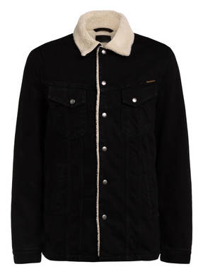 Nudie Jeans Jeansjacke LENNY mit Teddyfellfutter