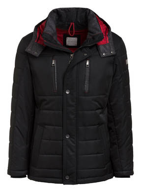 bugatti Steppjacke mit abnehmbarer Kapuze