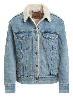 Levi's® Jeansjacke EX-BOYFRIEND SHERPA TRUCKER mit Teddyfell-Futter