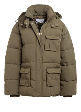 GANNI Steppjacke mit abnehmbarer Kapuze