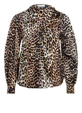 GANNI Blusenshirt mit Schluppe