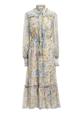 ZIMMERMANN Seidenkleid SUPER EIGHT mit Volantbesatz