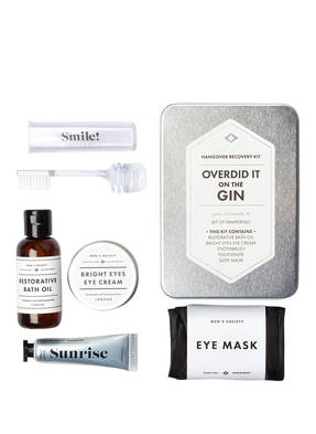 MEN'S SOCIETY Set zur Katerbekämpfung OVERDID IT ON THE GIN