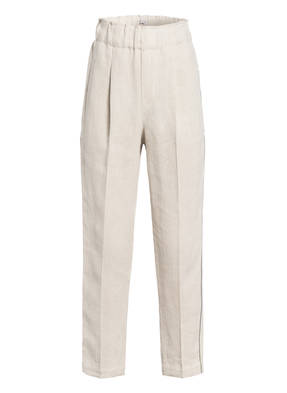 BRUNELLO CUCINELLI 7/8-Leinenhose mit Schmucksteinbesatz