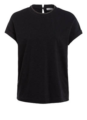 BRUNELLO CUCINELLI T-Shirt mit Schmucksteinbesatz