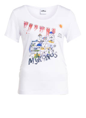AIRFIELD T-Shirt mit Schmucksteinbesatz