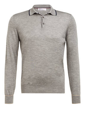 BRUNELLO CUCINELLI Cashmere-Poloshirt mit Seide