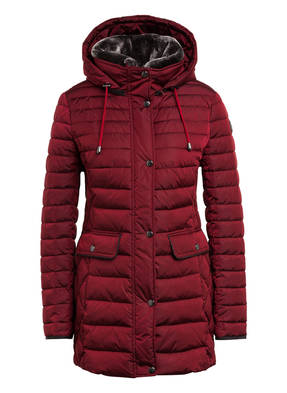 GIL BRET Steppjacke mit Kunstpelzbesatz