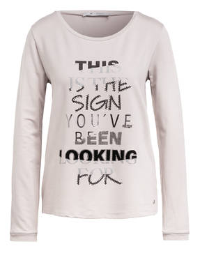 monari Longsleeve mit Schmucksteinbesatz