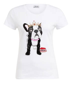 LIU JO T-Shirt mit Schmucksteinbesatz