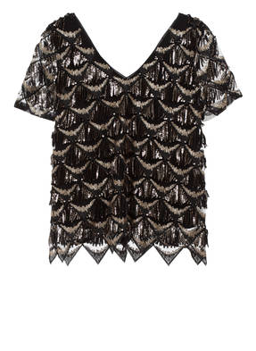 comma Blusenshirt mit Paillettenfransen