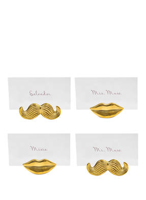 JONATHAN ADLER 4er-Set Tischkartenhalter MR. & MRS. MUSE