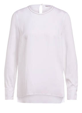 BRUNELLO CUCINELLI Blusenshirt aus Seide mit Schmucksteinbesatz